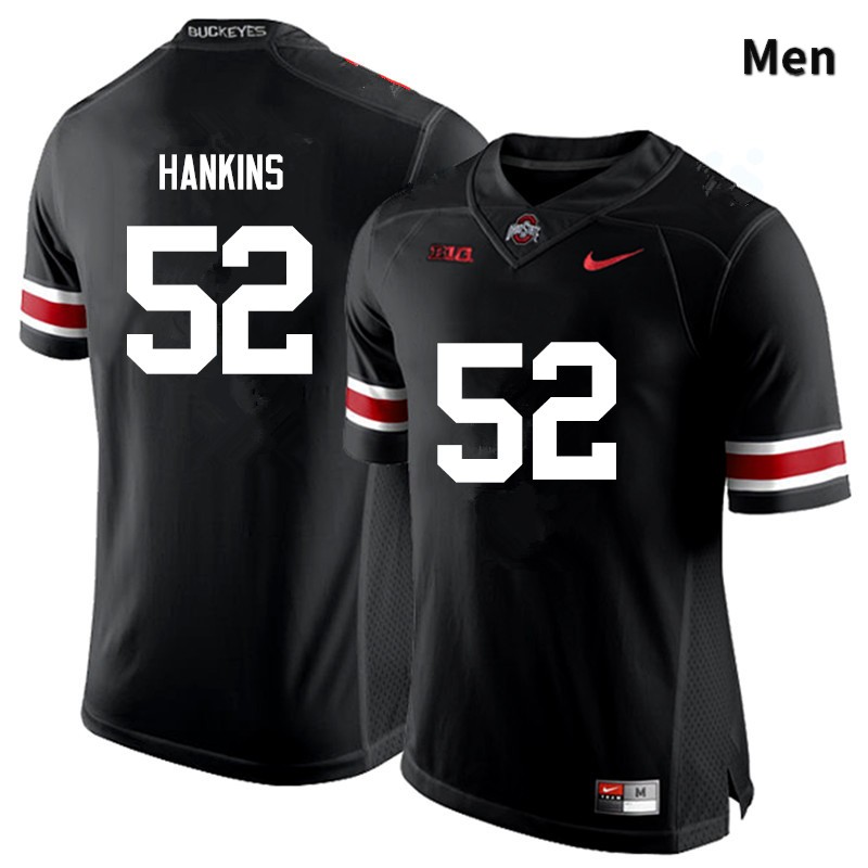 Men's Ohio State Buckeyes #52 Johnathan Hankins Black Game College Stitched Football Jersey 23IP041SC